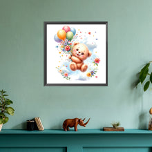 Load image into Gallery viewer, Diamond Painting - Full Round - birthday bear (30*30CM)
