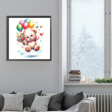 Load image into Gallery viewer, Diamond Painting - Full Round - birthday bear (30*30CM)