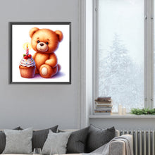 Load image into Gallery viewer, Diamond Painting - Full Round - birthday bear (30*30CM)
