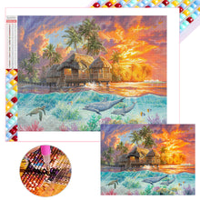 Load image into Gallery viewer, Diamond Painting - Full Square - Tropical seaside (40*30CM)