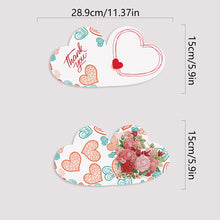 Load image into Gallery viewer, 6 Pcs Christmas Special Shape Diamond Painting Greeting Card Kit (Heart Rose)