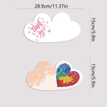 Load image into Gallery viewer, 6 Pcs Christmas Special Shape Diamond Painting Greeting Card Kit(Colorful Heart)