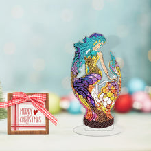 Load image into Gallery viewer, Lion Diamond Painting Desktop Ornaments Kit with Light for Office Desktop Decor