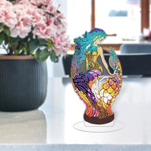 Load image into Gallery viewer, Lion Diamond Painting Desktop Ornaments Kit with Light for Office Desktop Decor