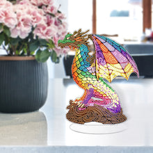 Load image into Gallery viewer, Lion Diamond Painting Desktop Ornaments Kit with Light for Office Desktop Decor