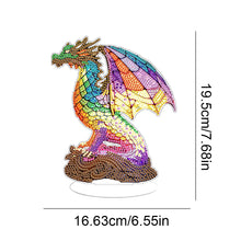 Load image into Gallery viewer, Lion Diamond Painting Desktop Ornaments Kit with Light for Office Desktop Decor