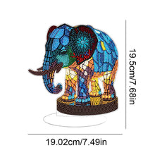 Load image into Gallery viewer, Lion Diamond Painting Desktop Ornaments Kit with Light for Office Desktop Decor