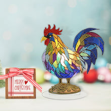 Load image into Gallery viewer, Lion Diamond Painting Desktop Ornaments Kit with Light for Office Desktop Decor