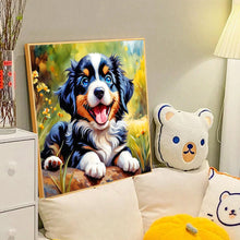 Load image into Gallery viewer, Diamond Painting - Full Round - happy dog (40*40CM)