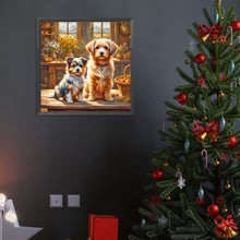 Load image into Gallery viewer, Diamond Painting - Full Round - Dog in the kitchen (40*40CM)