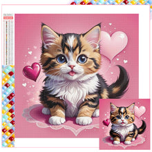 Load image into Gallery viewer, Diamond Painting - Full Square - Valentine's Day Love Cat (30*30CM)