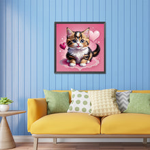 Load image into Gallery viewer, Diamond Painting - Full Square - Valentine's Day Love Cat (30*30CM)