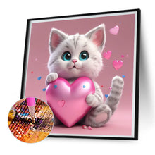 Load image into Gallery viewer, Diamond Painting - Full Square - Valentine's Day Love Cat (30*30CM)