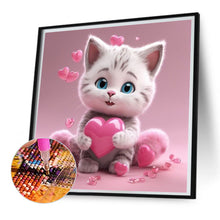 Load image into Gallery viewer, Diamond Painting - Full Square - Valentine's Day Love Cat (30*30CM)