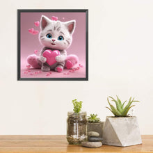 Load image into Gallery viewer, Diamond Painting - Full Square - Valentine's Day Love Cat (30*30CM)
