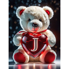 Load image into Gallery viewer, Diamond Painting - Full Square - 26 Letters Care Bear-J (30*40CM)