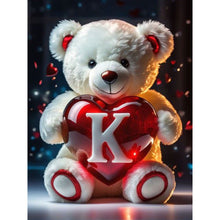 Load image into Gallery viewer, Diamond Painting - Full Square - 26 Letters Care Bear-K (30*40CM)