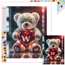 Load image into Gallery viewer, Diamond Painting - Full Square - 26 letter care bear-W (30*40CM)