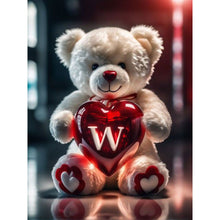 Load image into Gallery viewer, Diamond Painting - Full Square - 26 letter care bear-W (30*40CM)