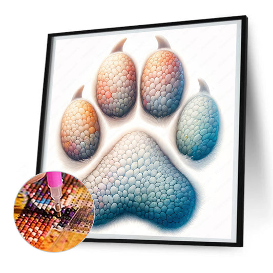 Diamond Painting - Full Round - Colorful paws (30*30CM)
