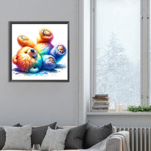 Load image into Gallery viewer, Diamond Painting - Full Round - rainbow bear (30*30CM)
