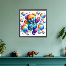 Load image into Gallery viewer, Diamond Painting - Full Round - rainbow bear (30*30CM)