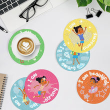 Load image into Gallery viewer, 8 Pcs Colourful Holiday Wooden Diamond Painting Coasters Kits Kit with Holder