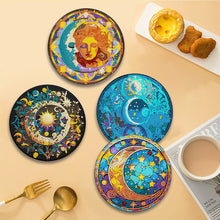Load image into Gallery viewer, 4 Pcs Acrylic Butterfly Diamond Painted Placemats Thermal Insulation Placemat