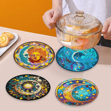 Load image into Gallery viewer, 4 Pcs Acrylic Butterfly Diamond Painted Placemats Thermal Insulation Placemat