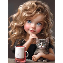 Load image into Gallery viewer, Diamond Painting - Full Square - little girl (30*40CM)