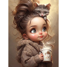 Load image into Gallery viewer, Diamond Painting - Full Square - little girl (30*40CM)