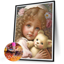 Load image into Gallery viewer, Diamond Painting - Full Round - curly hair big eyed girl (30*40CM)
