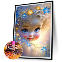 Load image into Gallery viewer, Diamond Painting - Full Round - curly hair big eyed girl (30*40CM)