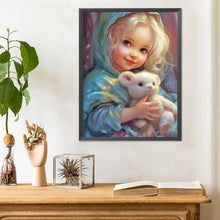 Load image into Gallery viewer, Diamond Painting - Full Round - curly hair big eyed girl (30*40CM)