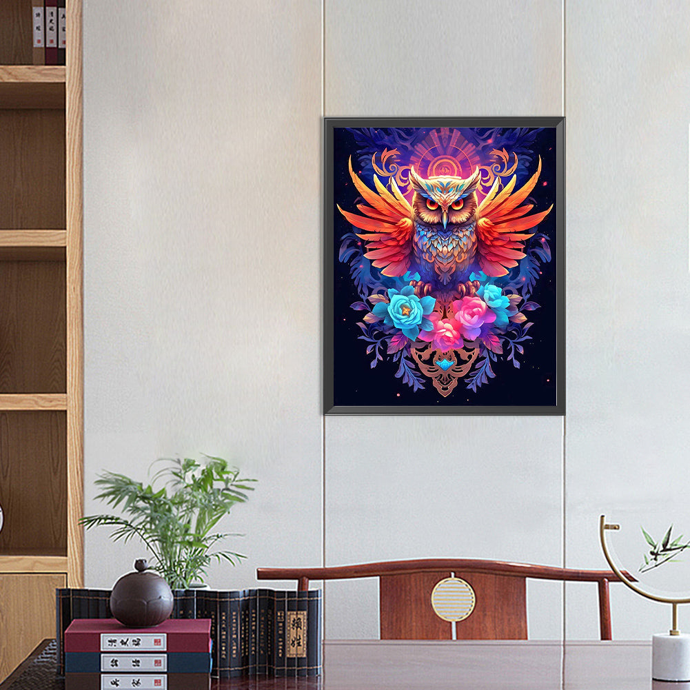Diamond Painting - Full Round - owl (40*50CM)