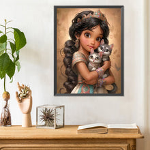 Load image into Gallery viewer, Diamond Painting - Full Round - Sweet big eyed girl (30*40CM)