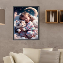 Load image into Gallery viewer, Diamond Painting - Full Round - Sweet big eyed girl (30*40CM)