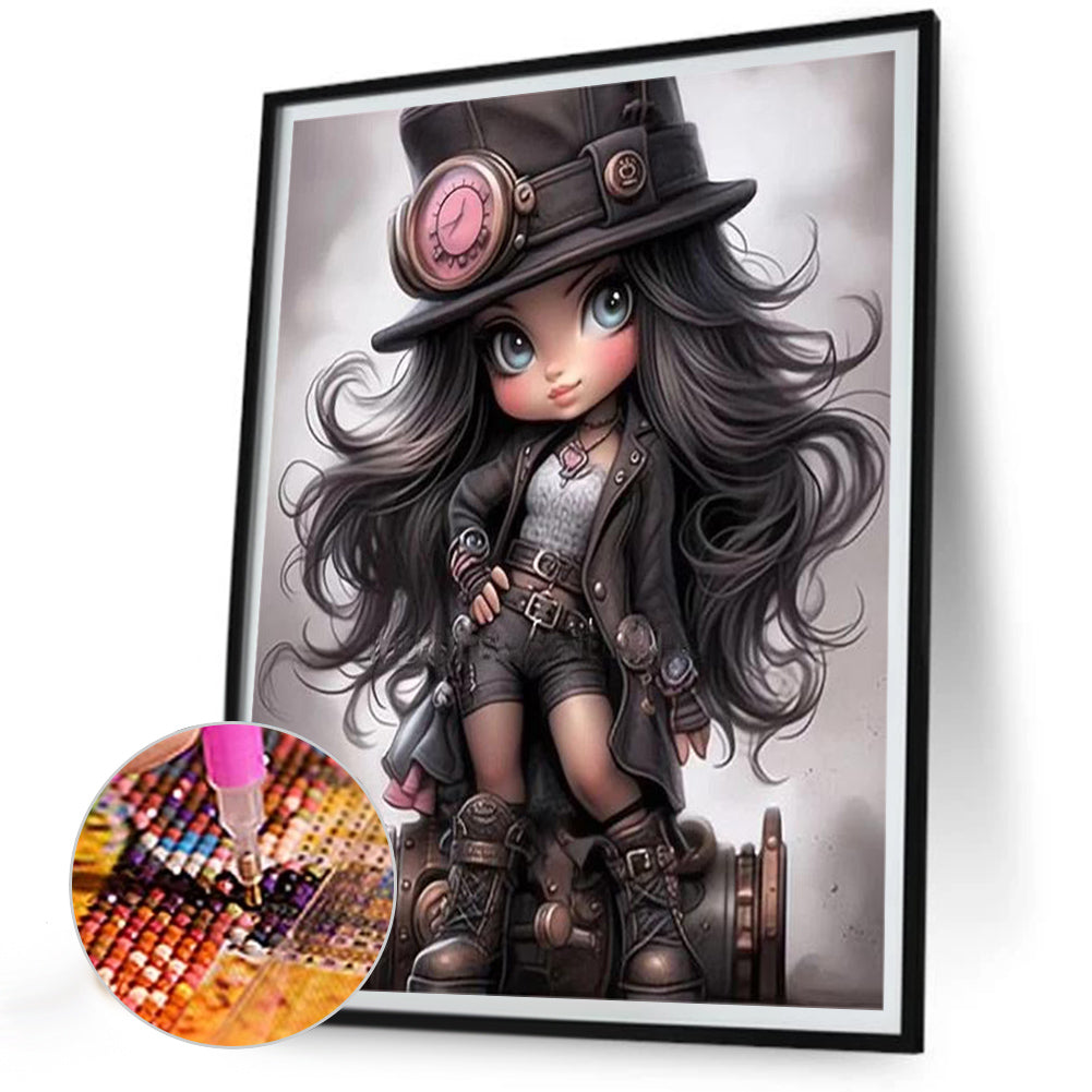 Diamond Painting - Full Round - sweet cool girl (30*40CM)