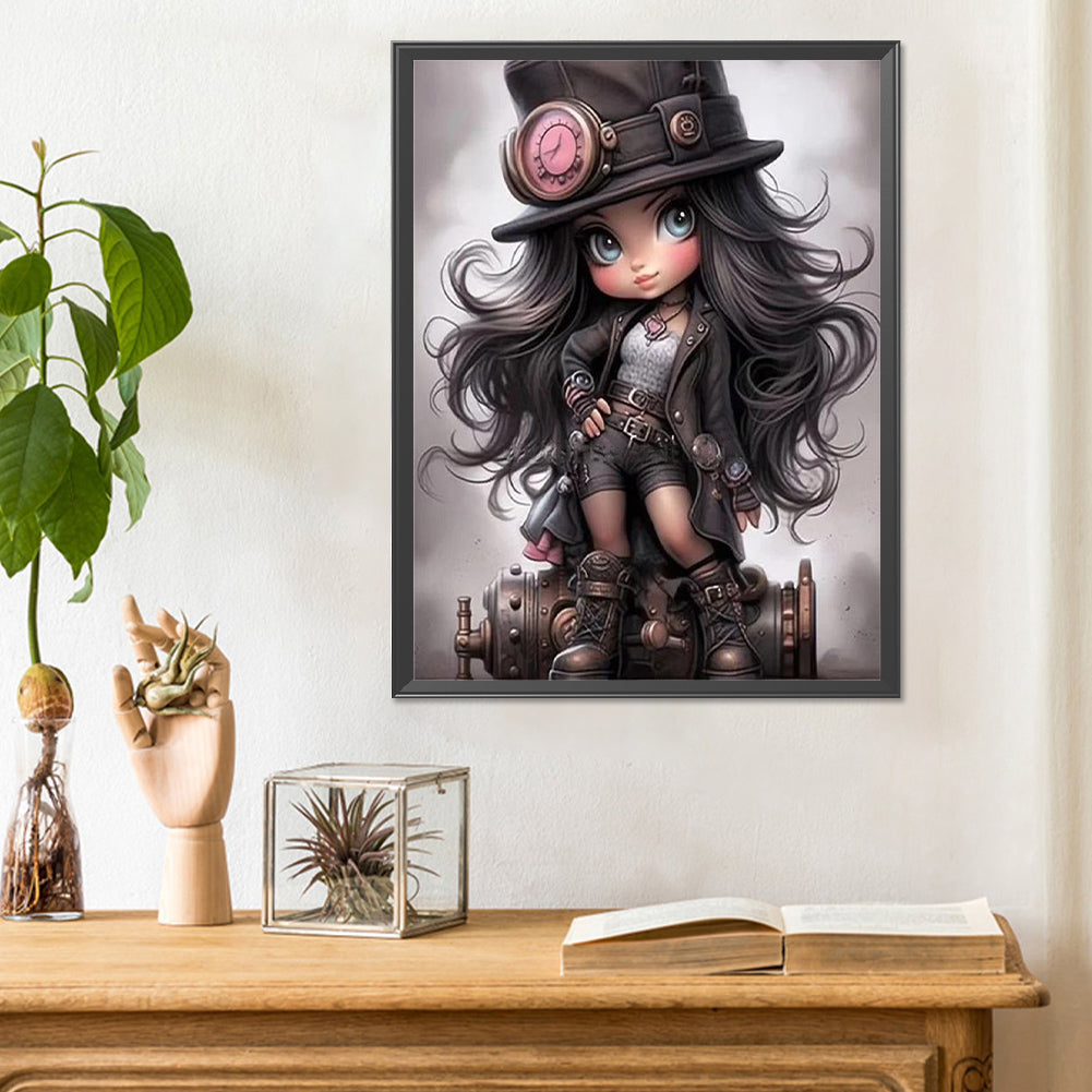 Diamond Painting - Full Round - sweet cool girl (30*40CM)