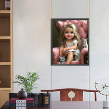 Load image into Gallery viewer, Diamond Painting - Full Round - sweet cool girl (40*50CM)