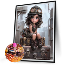 Load image into Gallery viewer, Diamond Painting - Full Round - sweet cool girl (40*50CM)