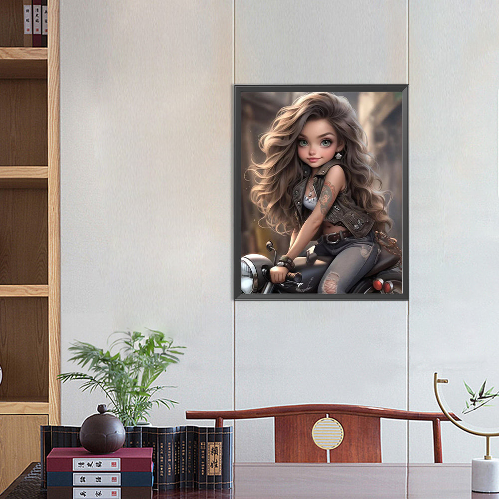 Diamond Painting - Full Round - sweet cool girl (40*50CM)