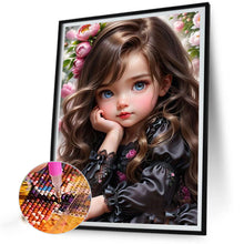 Load image into Gallery viewer, Diamond Painting - Full Round - sweet cool girl (40*50CM)