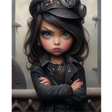 Load image into Gallery viewer, Diamond Painting - Full Round - sweet cool girl (40*50CM)
