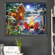 Load image into Gallery viewer, Diamond Painting - Full Square - Snow bonfire (50*40CM)