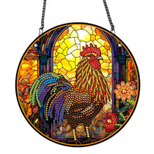 Load image into Gallery viewer, Acrylic Rooster Single-Sided Crystal Hanging Home Wall Decor for Home Wall Decor