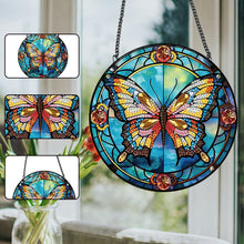 Load image into Gallery viewer, Acrylic Butterfly Single-Sided Diamond Painting Hanging Pendant for Wall Decor