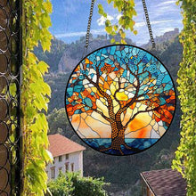 Load image into Gallery viewer, Acrylic Willow Tree Single-Sided Diamond Art Hanging Pendant for Home Wall Decor