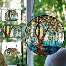 Load image into Gallery viewer, Acrylic Willow Tree Single-Sided Diamond Art Hanging Pendant for Home Wall Decor