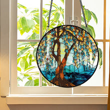 Load image into Gallery viewer, Acrylic Willow Tree Single-Sided Diamond Art Hanging Pendant for Home Wall Decor